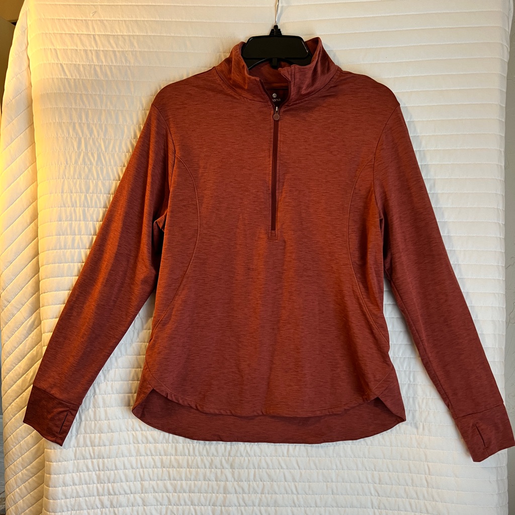Orange Zip Pullover